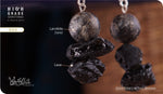 Load image into Gallery viewer, bhavaa Premium Gemstone Jewelry- Necklace. Vivacious Charm Collection, Mark-2 | Gemstones: Black Lava, Larvikite 
