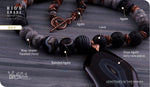 Load image into Gallery viewer, bhavaa Premium Gemstone Jewelry- Necklace. Vivacious Charm Collection, Mark-1 | Gemstones: Black Onyx Agate, Black Agate, Black Lava, Grey Map Jasper
