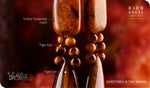 Load image into Gallery viewer, bhavaa Premium Gemstone Jewelry- Earrings. Rustic Elegance Collection, Mark-1 | Gemstones: Orange Turkey Turquoise, Tiger Eye
