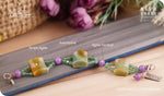Load image into Gallery viewer, bhavaa Premium Gemstone Jewelry- Bracelet. Products Soothing Vibrancy Collection, Mark-1 | Gemstones: Green Banded Agate, Purple Agate Faceted, Green Aventurine
