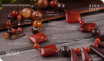 Load image into Gallery viewer, bhavaa Premium Gemstone Jewelry- Necklace. Rustic Elegance Collection, Mark-1 | Gemstones: Orange Onyx Agate Faceted, Carnelian Faceted, Carnelian Agate, Garnet, Bronzite Faceted, Brown Picasso Jasper, Tiger Eye, Brown Agate faceted
