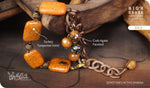 Load image into Gallery viewer, bhavaa Premium Gemstone Jewelry- Bracelet. Rustic Elegance Collection, Mark-2 | Gemstones: Crab Agate, Turkey Turquoise
