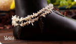 Load image into Gallery viewer, bhavaa Premium Gemstone Jewelry- Anklet. Subtle Luster Collection, Mark-1 | Gemstones: White Coral, White Howlite Turquoise
