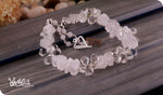 Load image into Gallery viewer, bhavaa Premium Gemstone Jewelry- Necklace. Subtle Luster Collection, Mark-2 | Gemstones: Crystal Faceted, Crystal Quartz, White Jade
