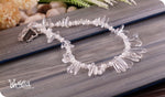 Load image into Gallery viewer, bhavaa Premium Gemstone Jewelry- Necklace. Subtle Luster Collection, Mark-1 | Gemstones: Crystal Quartz, Crystal, White Jasper, Rainbow Moonstone Faceted
