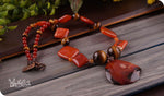 Load image into Gallery viewer, bhavaa Premium Gemstone Jewelry- Necklace. Rustic Elegance Collection, Mark-1 | Gemstones: Brown Onyx Agate, Tiger Eye, Carnelian Faceted, Brown Agate
